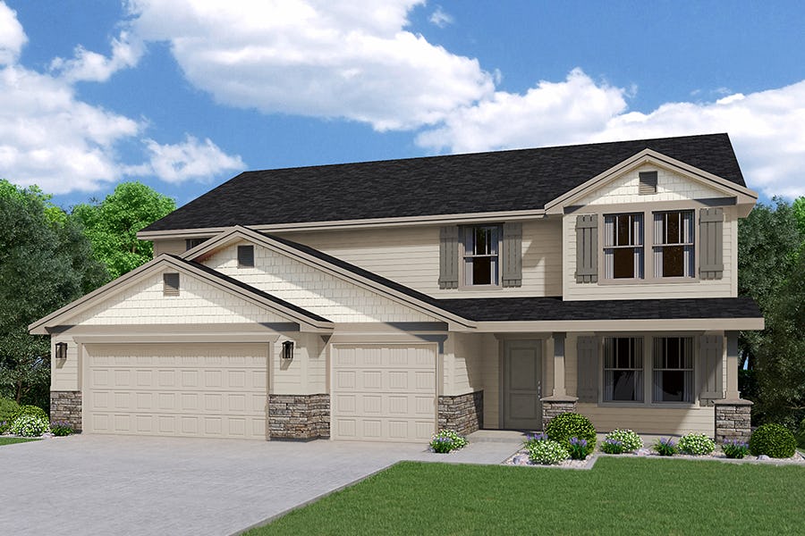Agate 2Story Floor Plan New Home in Idaho